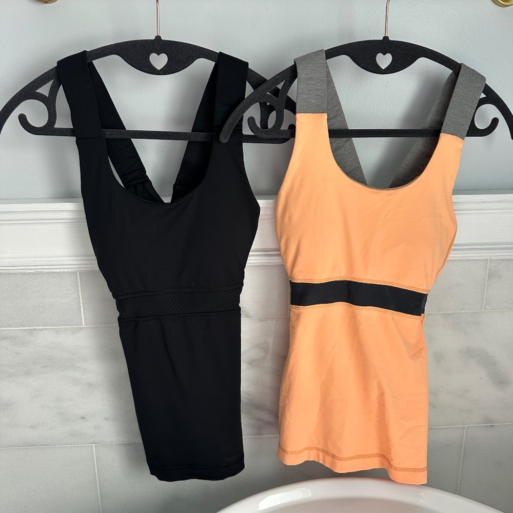 Lot of 2 Lululemon bra tops